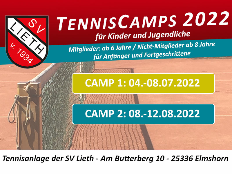 SV Liether TennisCamps 2022 für Kinder und Jugendliche
