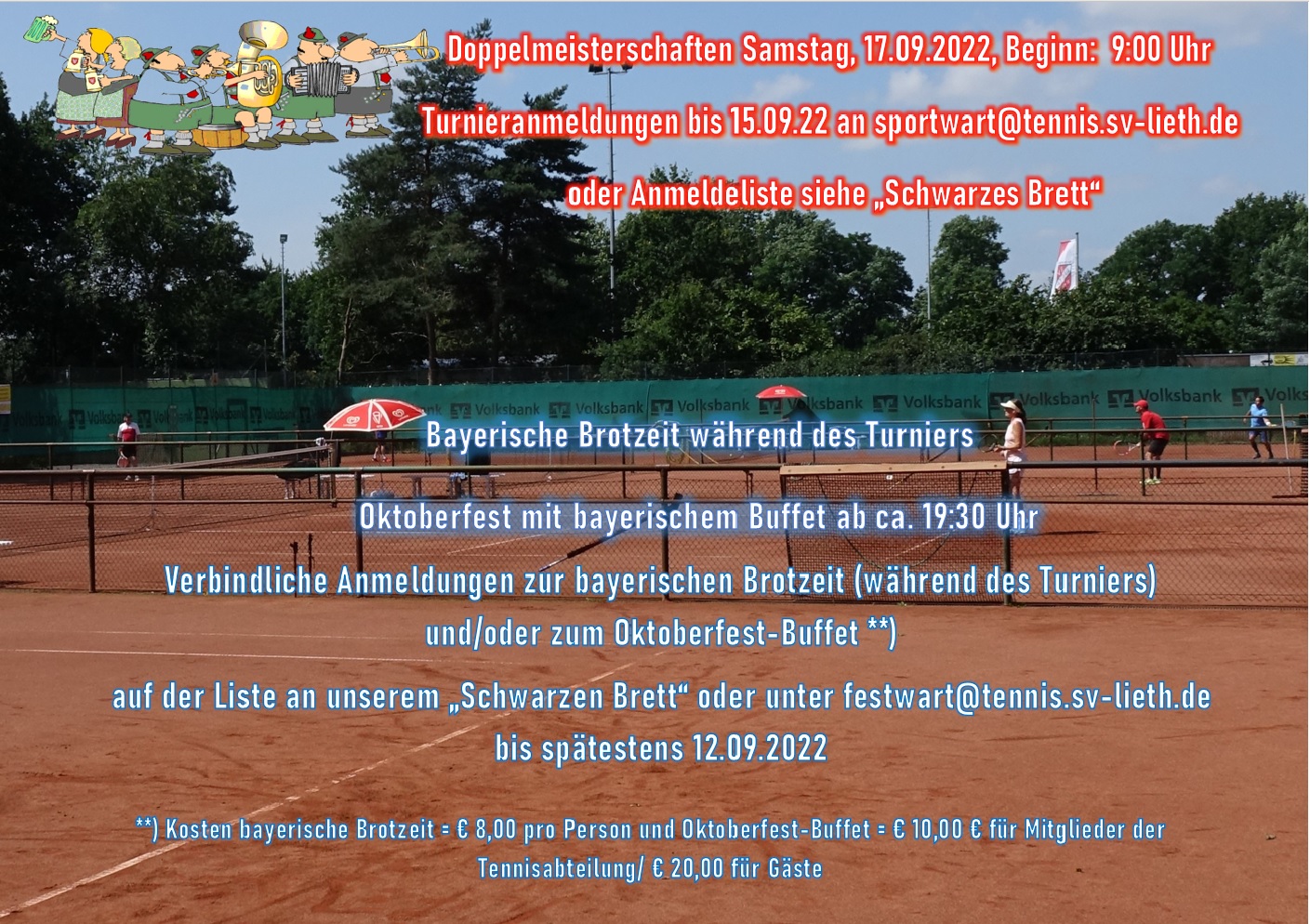 Doppelmeisterschaften und Oktoberfest am 17.09.2022